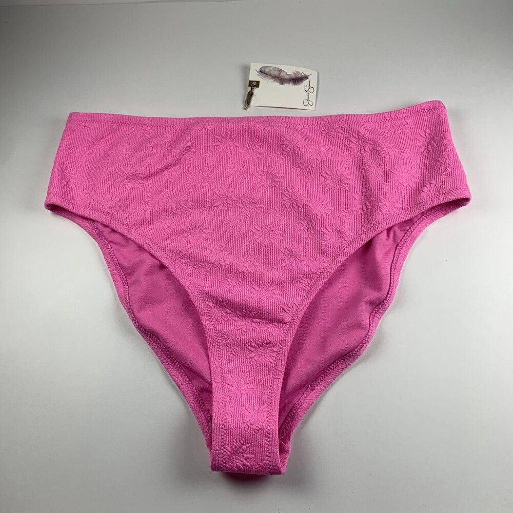 Jessica Simpson Sweet Daisy High-Waisted Bottoms‎ Women's XL Lip Gloss Bikini